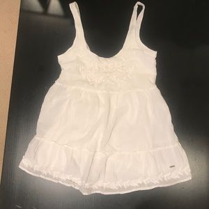 Hollister white cotton dress
